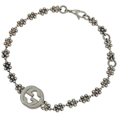 グッチ インターロッキングG ブレスレット シルバー925 レディース ブランドアクセサリー 【中古】bracc