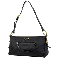 プラダ ロゴプレート ショルダーバッグ ナイロン BR4355 レディース ブランドバッグ・小物 【中古】brbag