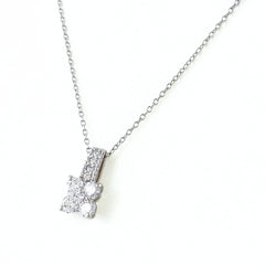 フラワーモチーフ デザインネックレス ネックレス Pt900 Pt850 ダイヤモンド レディース ノンブランドジュエリー 【中古】nbjwl