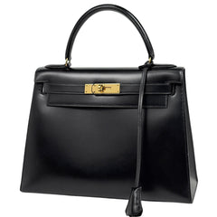 エルメス ケリー28 ハンドバッグ ボックスカーフ 〇R レディース ブランドバッグ・小物 【中古】brbag