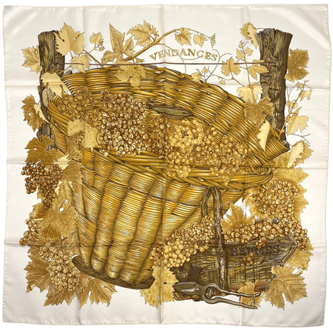 エルメス カレ90 VENDANGES スカーフ シルク レディース ブランド