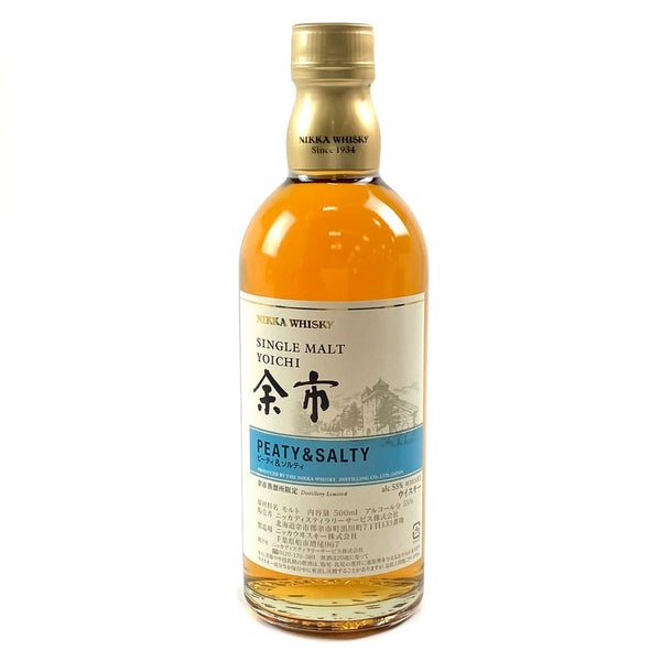 ニッカ 余市 ピーティ＆ソルティ 500ml 国産ウイスキー 酒 【古酒