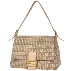 フェンディ ズッキーノ柄 ショルダーバッグ キャンバス 8BR001 レディース ブランドバッグ・小物 【中古】brbag