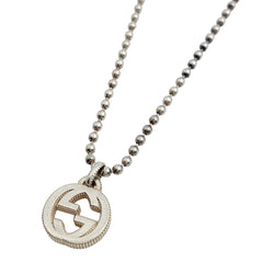 グッチ インターロッキングG ネックレス シルバー925 レディース ブランドアクセサリー 【中古】bracc