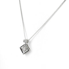 メレダイヤ デザインネックレス ネックレス K18 WG ダイヤモンド レディース ノンブランドジュエリー 【中古】nbjwl