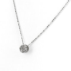 メレダイヤ デザインネックレス ネックレス K18 WG ダイヤモンド レディース ノンブランドジュエリー 【中古】nbjwl