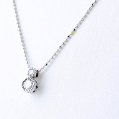 メレダイヤ デザインネックレス ネックレス K18 WG ダイヤモンド レディース ノンブランドジュエリー 【中古】nbjwl