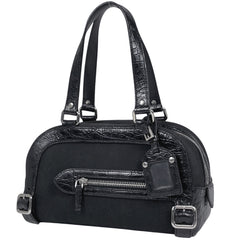 プラダ ロゴプレート ハンドバッグ キャンバス BL0219 レディース ブランドバッグ・小物 【中古】brbag