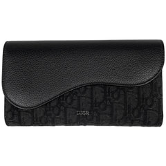 クリスチャンディオール サドル ロング フラップ ウォレット 長財布 コットン メンズ ブランドバッグ・小物 【中古】brbag