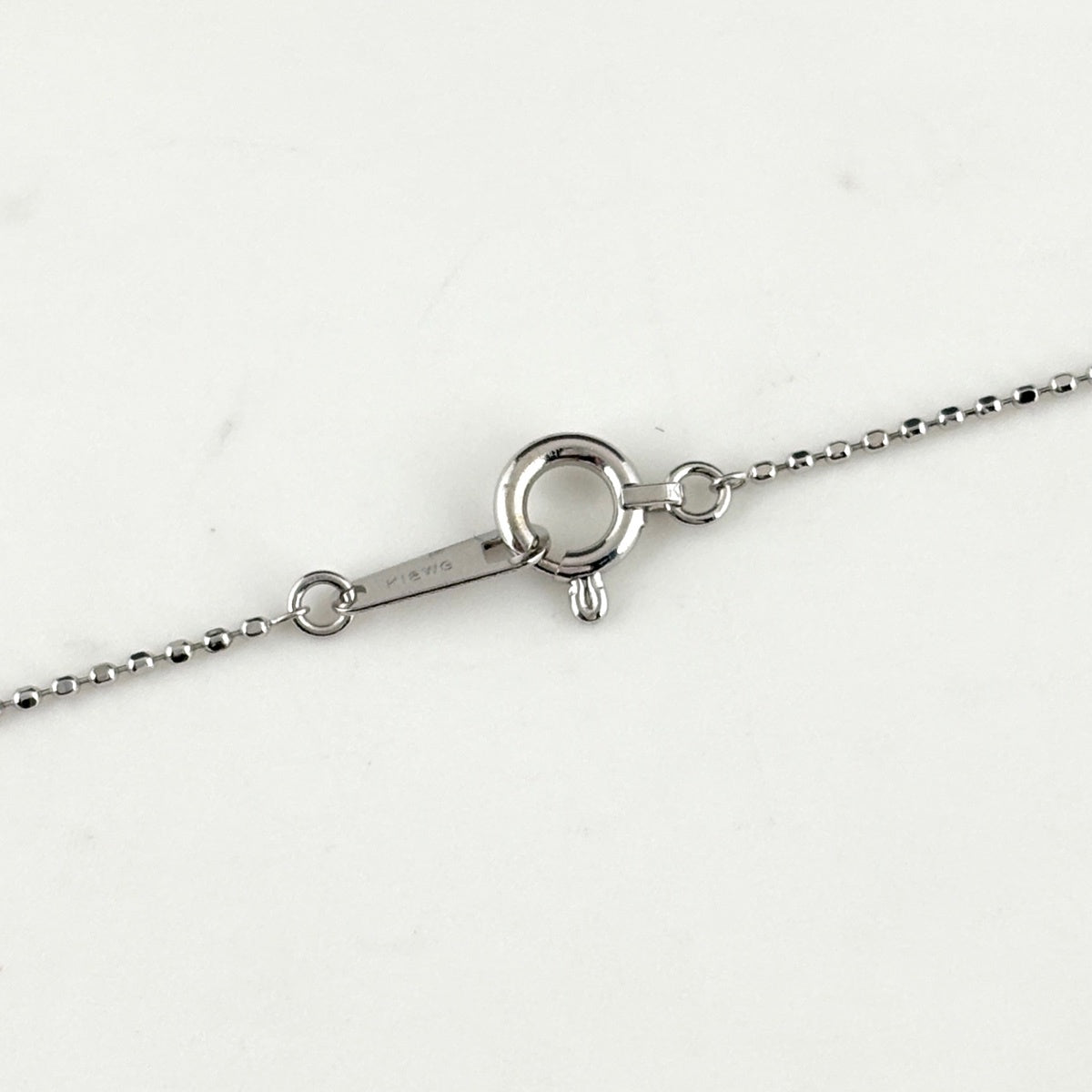 クロスモチーフ デザインネックレス ネックレス K18 WG ダイヤモンド