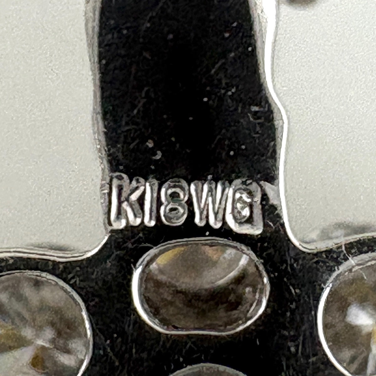 クロスモチーフ デザインネックレス ネックレス K18 WG ダイヤモンド