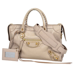バレンシアガ クラシック メタリック エッジ シティS レザー 432831 レディース ブランドバッグ・小物 【中古】brbag