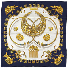 エルメス カレ90 LES CAVALIERS D'OR スカーフ シルク レディース ブランドバッグ・小物 【中古】brbag