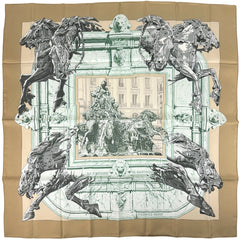 エルメス カレ90 LA FONTAINE DE BARTHOLDI スカーフ シルク レディース ブランドバッグ・小物 【中古】brbag
