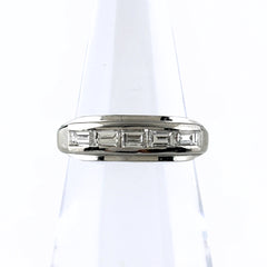 メレダイヤ デザインリング リング 8号 Pt900 ダイヤモンド レディース ノンブランドジュエリー 【中古】nbjwl