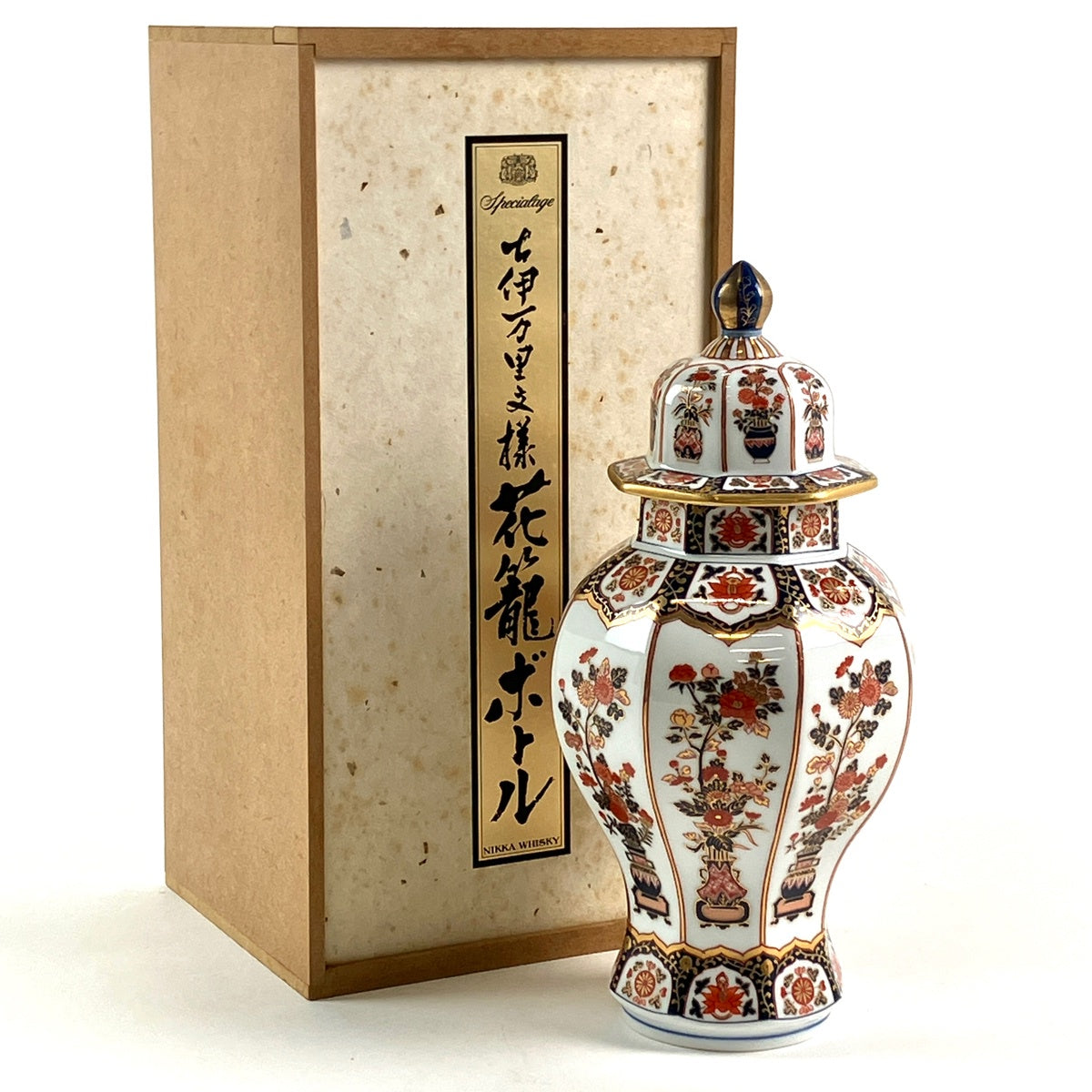 ニッカ スペシャルエイジ 古伊万里文様 花籠ボトル 陶器 660ml 国産