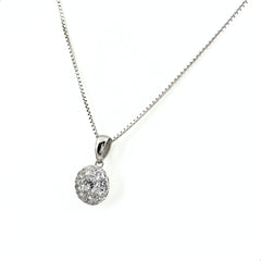 メレダイヤ デザインネックレス ネックレス Pt900 Pt850 ダイヤモンド レディース ノンブランドジュエリー 【中古】nbjwl