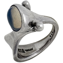 ジョージジェンセン ムーンストーン リング 9.5号 シルバー925 レディース ブランドアクセサリー 【中古】bracc