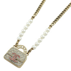 シャネル ココマーク フェイクパール ネックレス GP フェイクパール レディース ブランドアクセサリー 【中古】bracc