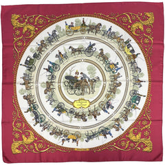 エルメス カレ90 LA PROMENADE DE LONGCHAMPS スカーフ シルク レディース ブランドバッグ・小物 【中古】brbag