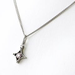 メレダイヤ ネックレス K18 WG ダイヤモンド レディース ノンブランドジュエリー 【中古】nbjwl