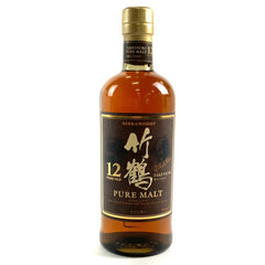 ニッカ 竹鶴 12年 ピュアモルト 丸瓶 700ml 国産ウイスキー 酒 【古酒】liqbb【東京都内限定お届け】
