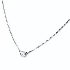 ティファニー バイザヤード ネックレス ネックレス Pt950 ダイヤモンド レディース ブランドジュエリー 【中古】brjwl