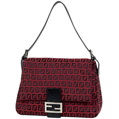フェンディ ズッキーノ柄 ショルダーバッグ キャンバス レディース ブランドバッグ・小物 【中古】brbag