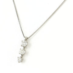 メレダイヤ デザインネックレス ネックレス Pt900 Pt850 ダイヤモンド レディース ノンブランドジュエリー 【中古】nbjwl