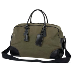 プラダ ロゴプレート ボストンバッグ キャンバス レディース ブランドバッグ・小物 【中古】brbag