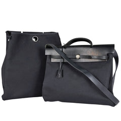 エルメス エールバッグMM ハンドバッグ トワルオフィシエ □C レディース ブランドバッグ・小物 【中古】brbag