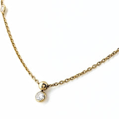 メレダイヤ デザインネックレス ネックレス K18 750 ダイヤモンド レディース ノンブランドジュエリー 【中古】nbjwl