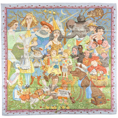 エルメス カレ90 FAIRYTALES スカーフ シルク レディース ブランドバッグ・小物 【中古】brbag