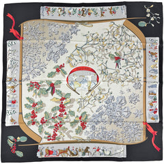 エルメス カレ90 Neige d'Antan スカーフ シルク レディース ブランドバッグ・小物 【中古】brbag