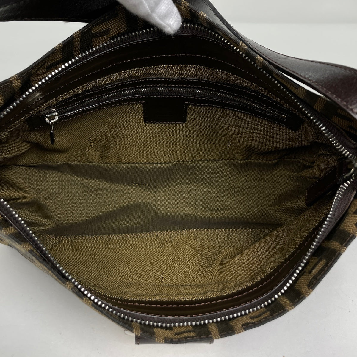 フェンディ ズッカ柄 ショルダーバッグ キャンバス 26566 レディース