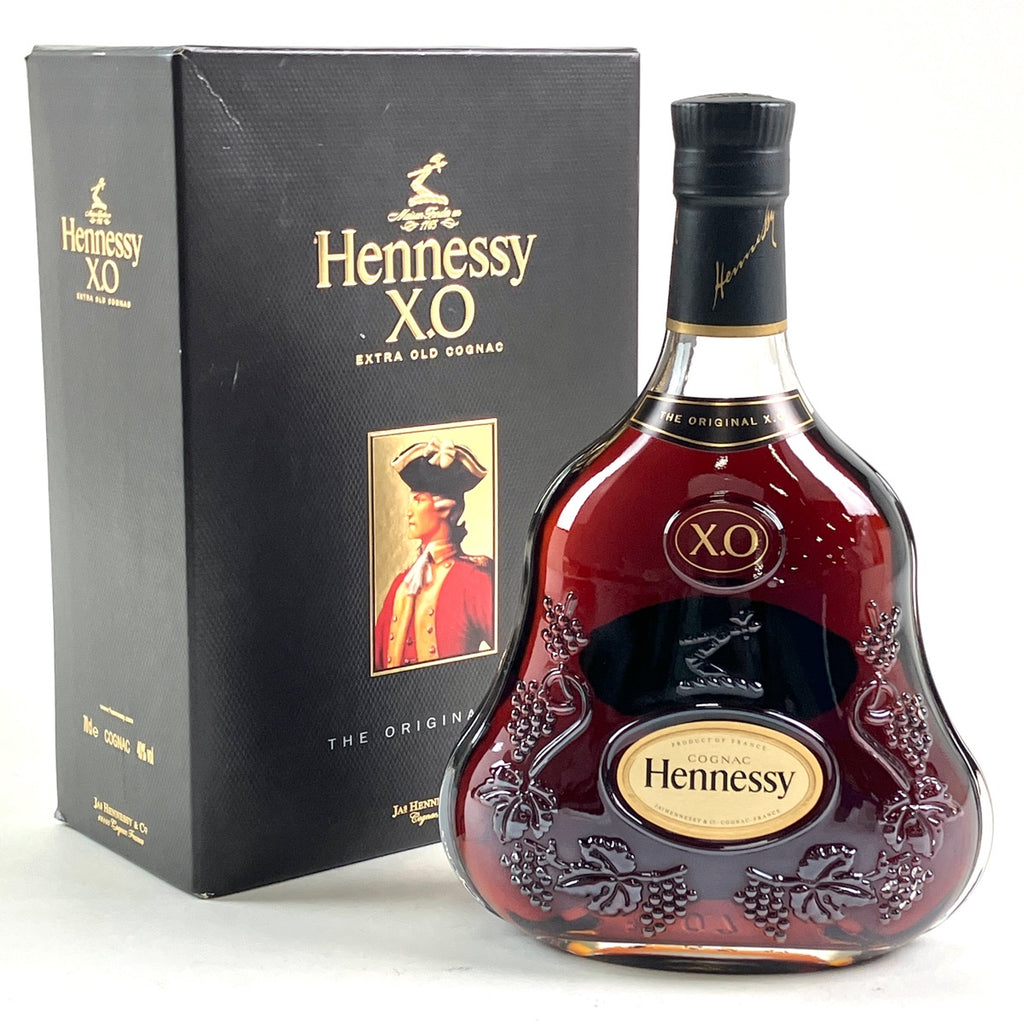 A1368-4/ヘネシーX.O/黒キャップ クリアボトル/700ml/ ヘネシー XO 黒