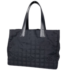 シャネル ニュートラベルライン トートMM トートバッグ ナイロンジャガード レディース ブランドバッグ・小物 【中古】brbag