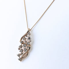 メレダイヤ ネックレス K18 ダイヤモンド レディース ノンブランドジュエリー 【中古】nbjwl