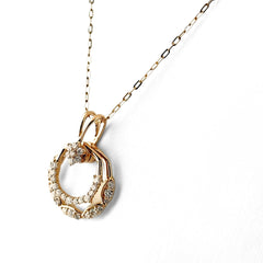 メレダイヤ ネックレス K18 ダイヤモンド レディース ノンブランドジュエリー 【中古】nbjwl