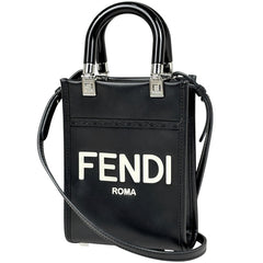 フェンディ サンシャイン ショッパー ミニ ハンドバッグ レザー 8BS051 レディース ブランドバッグ・小物 【中古】brbag