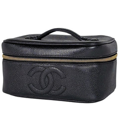 シャネル 化粧ポーチ キャビアスキン レディース ブランドバッグ・小物 【中古】brbag