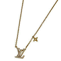 ルイ・ヴィトン ネックレス LV アイコニック ネックレス GP ラインストーン レディース ブランドアクセサリー 【中古】bracc