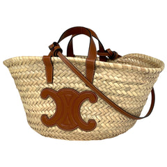セリーヌ クラシック パニエ トートバッグ ラフィア レディース ブランドバッグ・小物 【中古】brbag