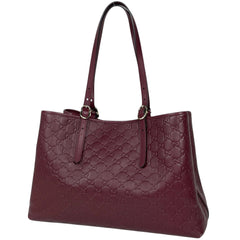 グッチ GGエンブレム ラージ トートバッグ シマレザー 815213 レディース ブランドバッグ・小物 【中古】brbag