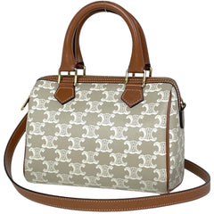 セリーヌ トリオンフ スモール ボストン ハンドバッグ コーティングキャンバス レディース ブランドバッグ・小物 【中古】brbag