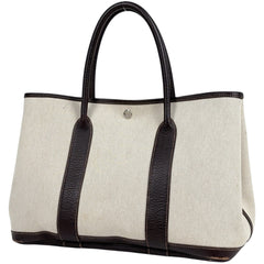 エルメス ガーデンパーティMM トートバッグ トワルアッシュ □J レディース ブランドバッグ・小物 【中古】brbag