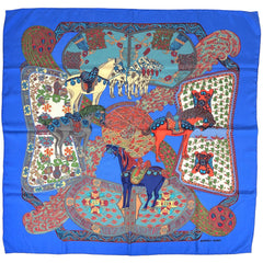 エルメス カレ90 ART des STEPPES スカーフ シルク レディース ブランドバッグ・小物 【中古】brbag
