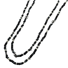 シャネル ネックレス シルバーメッキ フェイクパール レディース ブランドアクセサリー 【中古】bracc