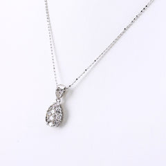 メレダイヤ デザインネックレス ネックレス K18 WG ダイヤモンド レディース ノンブランドジュエリー 【中古】nbjwl
