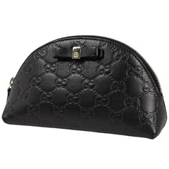 グッチ 化粧ポーチ シマレザー 431409 レディース ブランドバッグ・小物 【中古】brbag